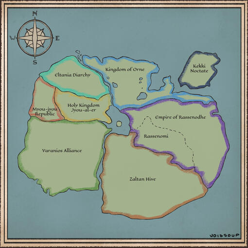 Political map (original world) Political map (original world)