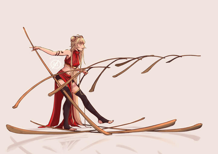 OC colored sketch