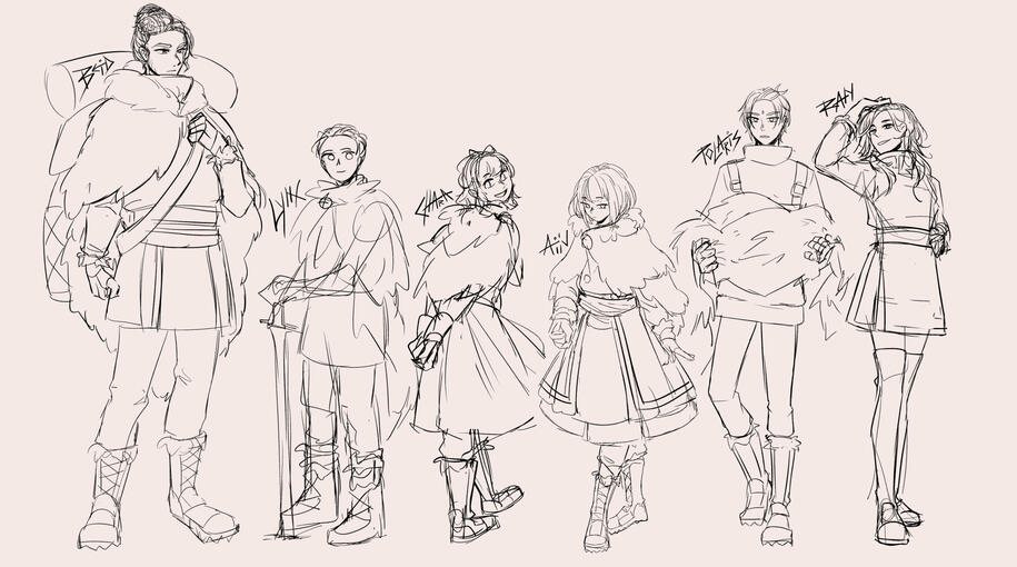 Character rough sketches Character rough sketches